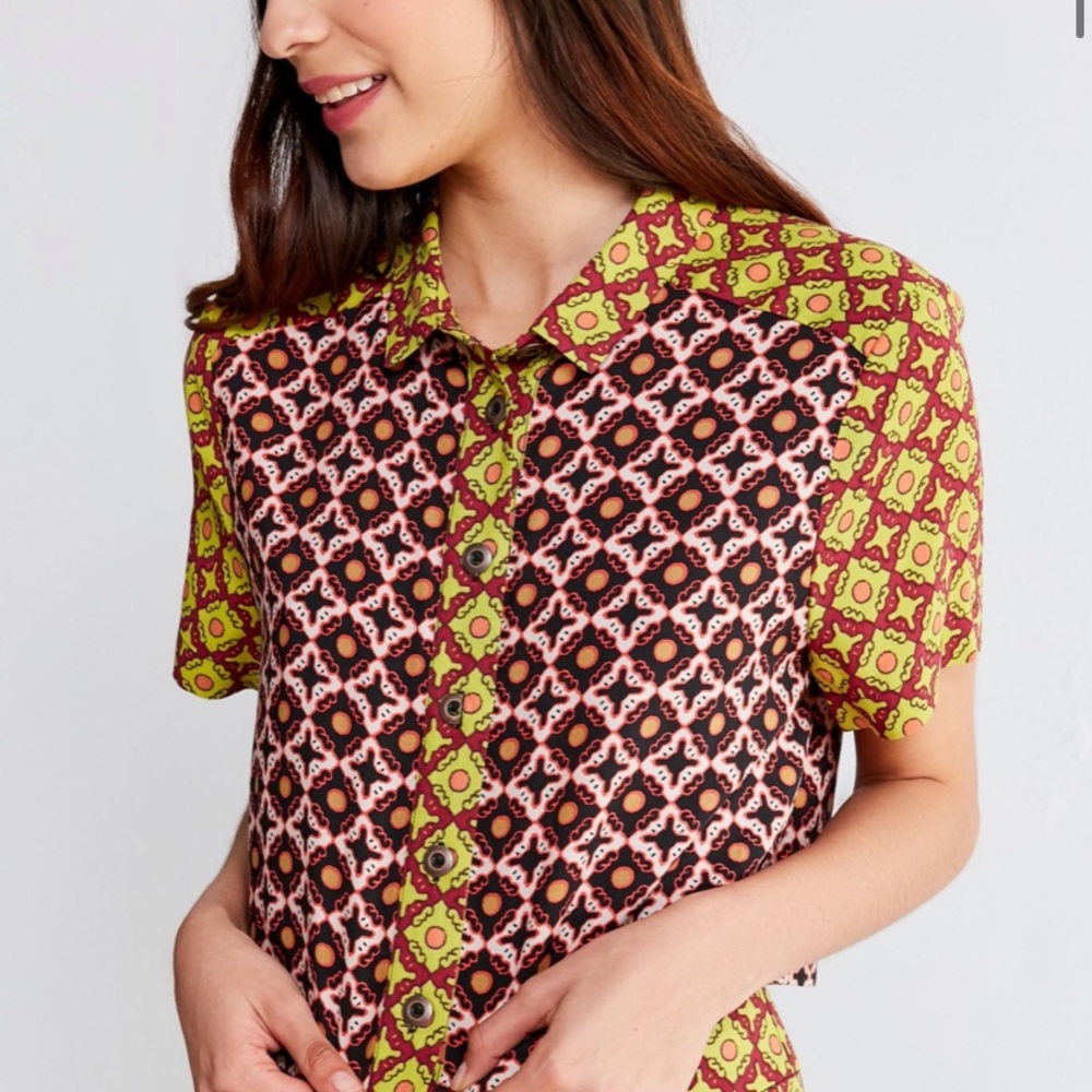 UO Shadow Moon Button-Down Top